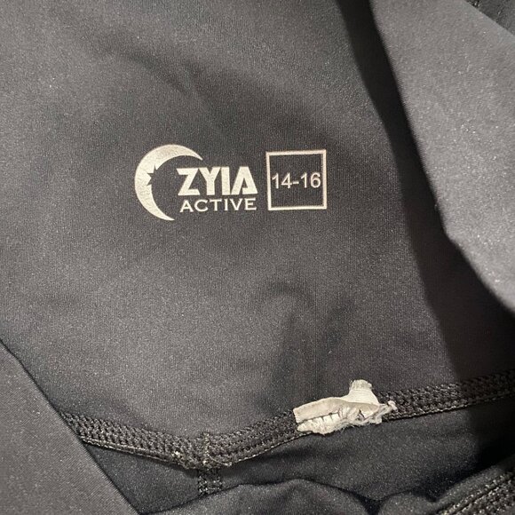 Zyia Active Black High Rise Leggings Size 14 - 16 - Picture 4 of 7